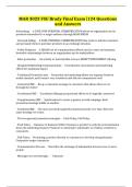 MAR 3023 FSU Brady Final Exam &vert;124 Questions and Answers