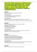 HCCA CHC&sol;CHPC Compliance Certification Exam Prep &lbrack;Latest 2025&sol;2026 Study Pack&rsqb; &vert; Complete Test Bank with Verified Questions and Correct Answers &vert; Practice Tests&comma; Study Guide&comma; and Detailed Rationales for Healthcare Compliance Certification Success