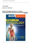 Test Bank for Berne and Levy Physiology&comma; 8th Edition &lpar;Koeppen&comma; 2024&rpar;&comma; Chapter 1-44 &vert; All Chapters