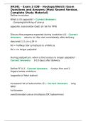 N4341 - Exam 3 &lpar;OB - Hoolapa Welch&rpar; Exam Questions and Answers &lpar;Most Recent Version&comma; Complete Study