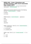 NURS 4341 - Exam 3 Questions and Verified Answers&comma; 100- Score Guarantee Pass &lpar;Latest 2025&rpar;&period;