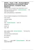 N4341 - Exam 1 &lpar;OB - Hoolapa Welch&rpar; Exam Questions and Answers &lpar;Most Recent Version&comma; Complete StudyN4341 - Exam 1 &lpar;OB - Hoolapa Welch&rpar; Exam Questions and Answers &lpar;Most Recent Version&comma; Complete Study