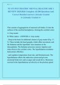 NU 673 PSYCHIATRIC MENTAL HEALTHCARE 1  REVIEW 2025&sol;2026 Complete All 200 Questions And  Correct Detailed Answers &vert;Already Graded  A&plus;&vert;&vert;Already Graded A&plus;
