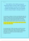WGU D659 OA &sol;WGU D659 Assessing and  Monitoring Student Learning - D659&comma; Assessing and  Monitoring Student Learning Newest 2025&sol;2026  Complete All 100 Questions And Correct Detailed  Answers &vert;Already Graded A&plus;&vert;&vert;Already Graded A&plus;