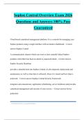 Sophos Central Overview Exam 2026 Questions and Answers 100&percnt; Pass Guaranteed