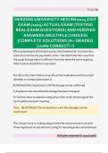 Herzing University HESI RN Exit Exam 2025 &ndash; Real Exam Questions and Verified Answers &lpar;Complete Solutions & Rationales&rpar;