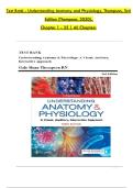 Test Bank - Understanding Anatomy and Physiology&comma; Thompson&comma; 3rd  Edition &lpar;Thompson&comma; 2020&rpar;&comma;  Chapter 1 - 25 &vert; All Chapters