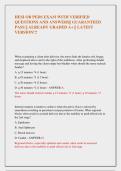 HESI OB PEDS EXAM WITH VERIFIED  QUESTIONS AND ANSWERS&vert;&vert; GUARANTEED  PASS &vert;&vert; ALREADY GRADED A&plus; &vert;&vert; LATEST  VERSION&excl;&excl;&excl;