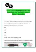 CTR Practice Test 2025&sol;2026 &ndash; 80&plus; Verified Questions with Answers on Staging Systems&comma; Registry Standards&comma; Medical Coding & Epidemiology