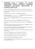 MCB3020 Exam 2 Asghari UF EXAM QUESTIONS WITH ACCURATE VERIFIED ANSWERS &lpar;ACCURATE SOLUTIONS&rpar; A&plus; PASSED&excl;&excl; 2025 EXAM