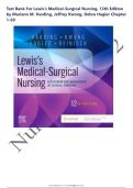 Test Bank For Lewis's Medical-Surgical Nursing&comma; 12th Edition  by Mariann M&period; Harding&comma; Jeffrey Kwong&comma; Debra Hagler Chapter  1-69