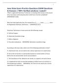 Iowa State Exam Practice Questions EXAM Questions & Answers &vert; 100&percnt; Verified solutions &vert; Latest&excl;&excl;
