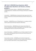 LIBF-Unit 4 UPDATED Exam Questions &lpar;2025&rpar; Complete Exam Questions and Answers &vert; already graded A&plus;