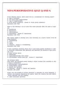 NIFA PERIOPERATIVE QUIZ Q AND A