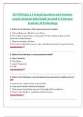 CS 7643 Quiz 1 &vert; Actual Questions and Answers Latest Updated 2025&sol;2026 &lpar;Graded A&plus;&rpar; Georgia Institute of Technology