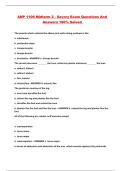 ANP 1106 Midterm 2 - Savory Exam Questions And Answers 100&percnt; Solved 