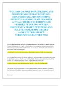 WGU D659 OA &sol;WGU D659 ASSESSING AND  MONITORING STUDENT LEARNING  D659&comma;ASSESSING AND MONITORING  STUDENT LEARNING EXAM  2026 WITH  ACTUAL CORRECT QUESTIONS AND  VERIFIED DETAILED ANSWERS&vert;  FREQUENTLY TESTED QUESTIONS AND  SOLUTIONS&vert;ALREADY GRADED  A&plus;&vert;NEWE