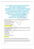 WGU D488 OA FINAL EXAM TEST BANK  &sol;WGU D488 CYBERSECURITY  ARCHITECTURE & ENGINEERING EXAM   2026 WITH ACTUAL CORRECT QUESTIONS  AND VERIFIED DETAILED ANSWERS&vert;  FREQUENTLY TESTED QUESTIONS AND  SOLUTIONS&vert;ALREADY GRADED  A&plus;&vert;NEWEST&vert;BRAND NEW  VERSION&excl;&excl;&vert;GUAR
