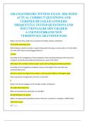 ORANGETHEORY FITNESS EXAM  2026 WITH  ACTUAL CORRECT QUESTIONS AND  VERIFIED DETAILED ANSWERS&vert;  FREQUENTLY TESTED QUESTIONS AND  SOLUTIONS&vert;ALREADY GRADED  A&plus;&vert;NEWEST&vert;BRAND NEW  VERSION&excl;&excl;&vert;GUARANTEED PASS