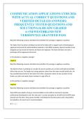 COMMUNICATION APPLICATIONS UTHS 2026  WITH ACTUAL CORRECT QUESTIONS AND  VERIFIED DETAILED ANSWERS&vert;  FREQUENTLY TESTED QUESTIONS AND  SOLUTIONS&vert;ALREADY GRADED  A&plus;&vert;NEWEST&vert;BRAND NEW  VERSION&excl;&excl;&vert;GUARANTEED PASS