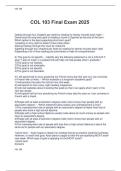 COL 103 Final Exam 2025