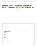 PCI ASV EXAM - MULTIPLE QUESTIONS WITH COMPLETE SOLUTIONS&comma;GRADED A&plus;