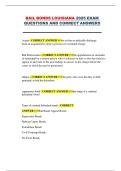 Bail Bonds Louisiana Exam Prep 2025 &ndash; Complete Questions and Correct Answers