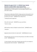 Medical-Surgical CLO 1-5 &lpar;VN36&rpar; Exam Guide Answers &vert;Latest 2025 &vert; Guaranteed Pass&period;
