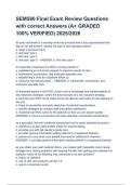 SEM580 Final Exam Review Questions with correct Answers &lpar;A&plus; GRADED 100&percnt; VERIFIED&rpar; 2025&sol;2026