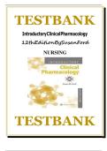 Test Bank for Introductory Clinical Pharmacology Roach&rsquo;s by Susan M&period; Ford &vert;All Chapters Covered 1-13 Complete Q&A with Rationale&period;