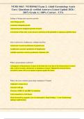 NURS 5463 &sol; NURS5463 Exam 2&colon; Adult Gerontology Acute  Care &vert; Questions & verified Answers &lpar;Latest Update 2026 &sol;  2027&rpar; Grade A &vert; 100&percnt; Correct &ndash; UTA