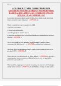 ACE GROUP FITNESS INSTRUCTOR EXAM  QUESTIONS AND 100&percnt; CORRECT ANSWERS WITH RATIONALES&vert;&vert; LATEST AND COMPLETE UPDATE  2025-2026 GUARANTEED PASS&excl;&excl;