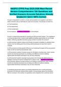 NASPO CPPB Prep 2025-2026 Most Recent Version Comprehensive 120 Questions and Verified Answers Accurate Solutions Already Graded A&plus; Get it 100&percnt; Correct