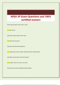APEA 3P Exam Questions and 100&percnt; certified answers