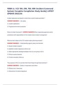 FEMA is &sol; ICS 100&comma; 200&comma; 700&comma; 800 &lpar;Incident Command  System&rpar; Complete Compilation Study Guide&vert;&vert; LATEST  UPDATE 2025&sol;26