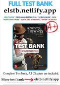 test bank for anatomy and physiology the unity of form and function