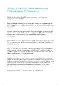 Wellness Ch&period; 4-7 Study Guide Questions and Verified Answers&comma; 100&percnt; Guarantee