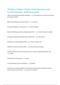 Wellness Chapter 6 Study Guide Questions and Verified Answers&comma; 100&percnt; Guarantee