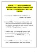 Georgia FCCLA Statesman Exam 1  Questions With Complete Solutions &vert; Sure  To Pass &vert; Latest Update 2025&sol;2026 &vert; Just  Released&period;