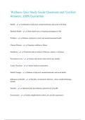 Wellness Quiz Study Guide Questions and Verified Answers&comma; 100&percnt; Guarantee