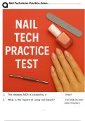 Nail Technician Practice Exam