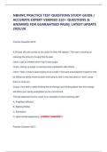NBHWC PRACTICE TEST QUESTIONS STUDY GUIDE &sol;  ACCURATE EXPERT VERIFIED 220&plus; QUESTIONS &  ANSWERS FOR GUARANTEED PASS&vert;&vert; LATEST UPDATE  2025&sol;26 