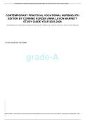 CONTEMPORARY PRACTICAL VOCATIONAL NURSING 9TH EDITION BY CORINNE KURZEN ANNA LAVON BARRETT  STUDY GUIDE YEAR 2025-2026