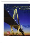 TEST BANK FOR Analysis for Financial Management 13th Edition by Robert C&period; Higgins&comma; Jennifer Koski&comma; Todd Mitton ISBN&colon; 978-1260772364 COMPLETE GUIDE ALL CHAPTERS COVERED 100&percnt; VERIFIED A&plus; GRADE ASSURED&excl;&excl;&excl;&excl;NEW LATEST UPDATE&excl;&excl;&excl;&excl;