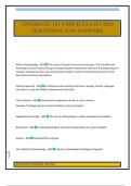ANTHRCUL 101 UMICH EXAM 1 2025 QUESTIONS AND ANSWERS