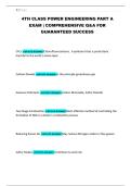4TH CLASS POWER ENGINEERING PART A EXAM &vert; COMPREHENSIVE Q&A FOR GUARANTEED SUCCESS