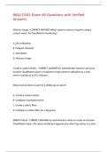 WGU D341 Exam 60 Questions with Verified Answers&comma;100&percnt;CORRECT