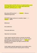 MICHIGAN PEER SUPPORT SPECIALIST CERTIFICATION newest  actual 2025&sol;2026 EXAM with complete QUESTIONS WITH  ANSWERS&period;veRIFIED&sol;graded a&plus; TEST&rpar;