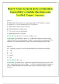 Board Vitals Surgical Tech Certification Exam 2025&vert; Complete Questions and Verified Correct Answers