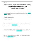 SCCJA CUMULATIVE ACADEMY STUDY GUIDE&semi; COMPREHENSIVE EXAM Q&A FOR GUARANTEED SUCCESS